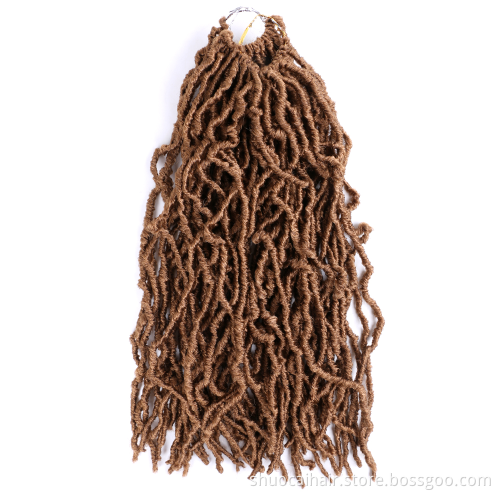 Soft Nu Locs 36 inches In synthetic Hair Extension 18 24 inch bobbiboss Crochet Hair Braids Dreadlocks Goddess Faux Locs